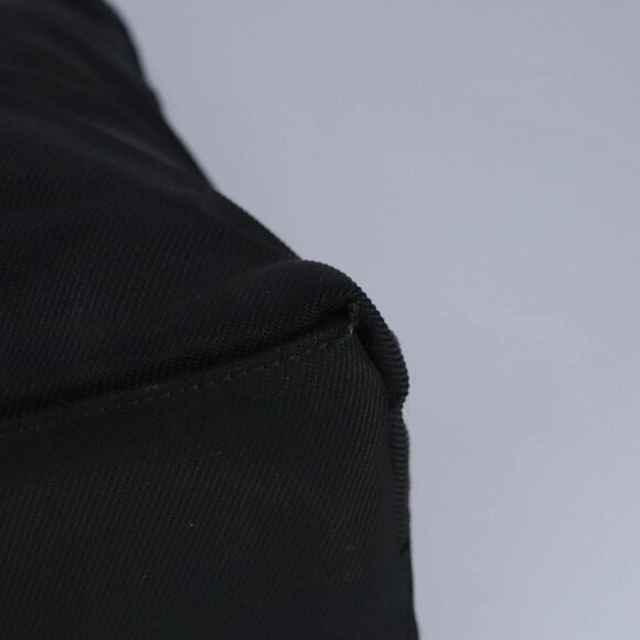 GUCCI Bamboo Hand Bag Nylon 2way Black Silver Auth 99165 - Picture 5 of 16